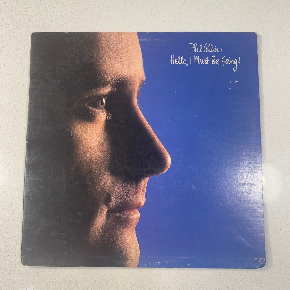 Phil Collins Hello I Must Be Going Vinyl LP 12" Blue Good 1982 Pop Rock Atlantic